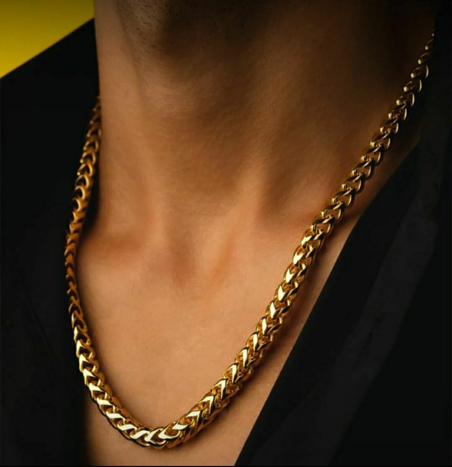 Mens heavy hot sale gold chains