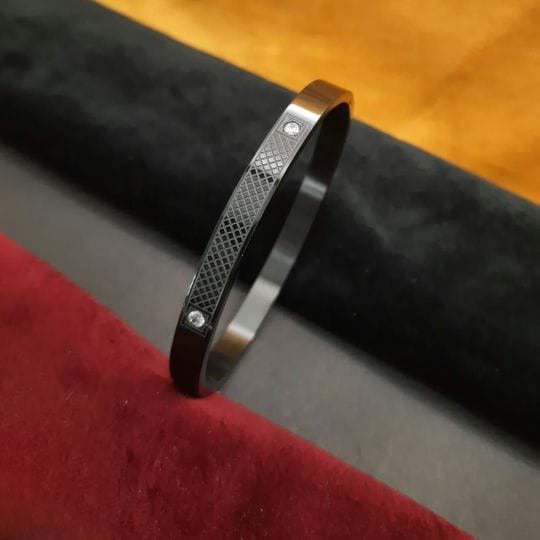 Snake Edition Printed Black Diamond Bracelet